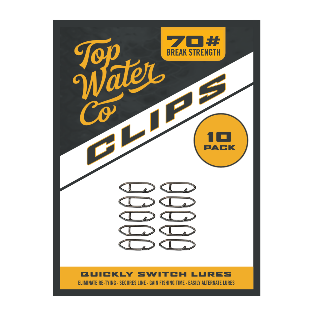 Topwater Co Speed Clips, Medium / 10-Pack