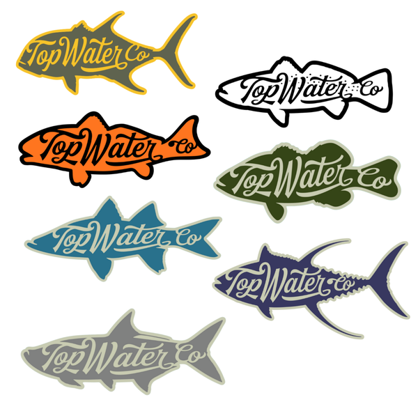 Topwater Co Decal 7-Pack