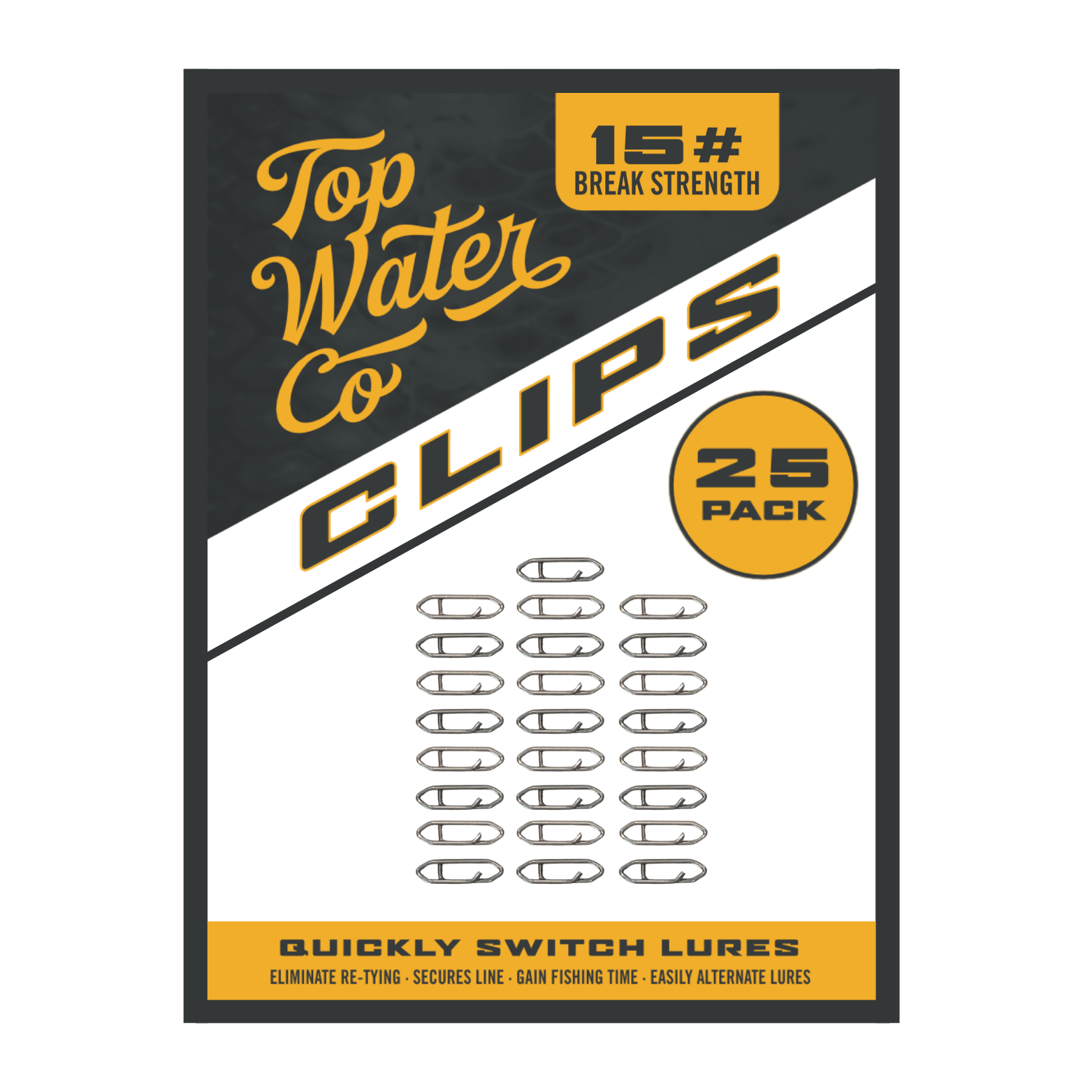 Topwater Co Speed Clips 25 Pack / Mini