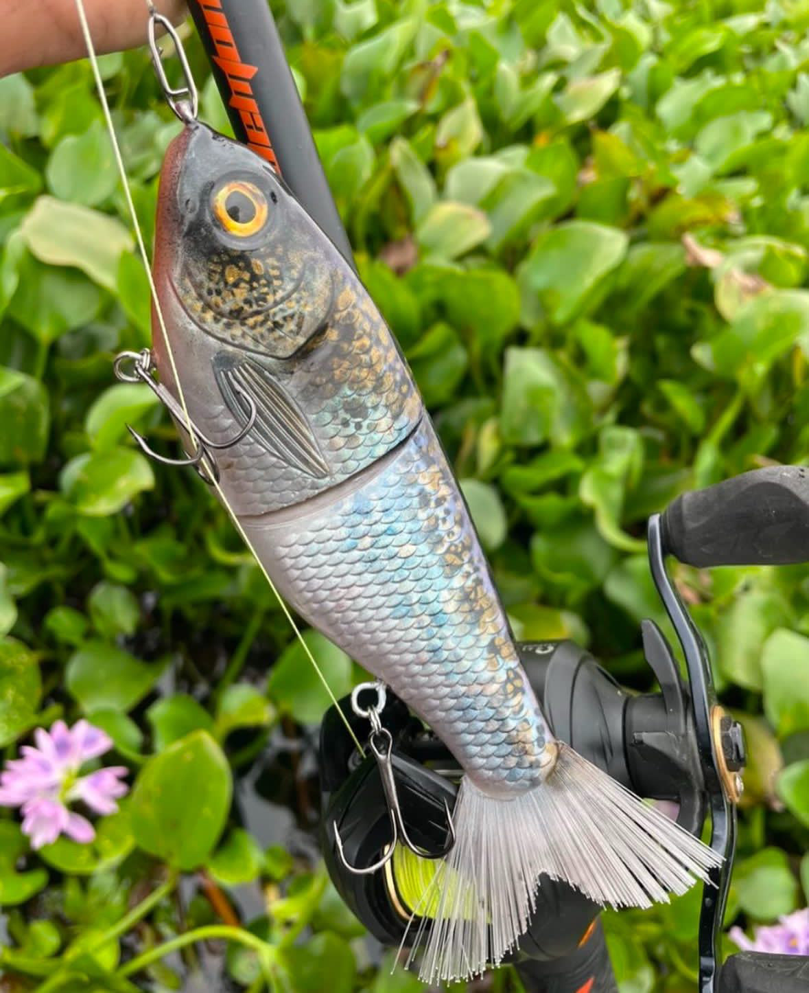 7” Hand Painted Glide Bait: Speckled Herring